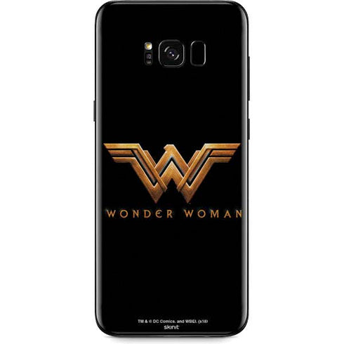 DC Comics Wonder Woman Gold Emblem Galaxy S8 Plus Skin